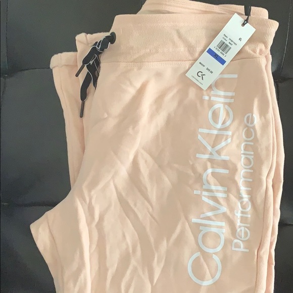 Calvin Klein Pants - CK Performance Logo Sweatpants PF8P7523 Size L